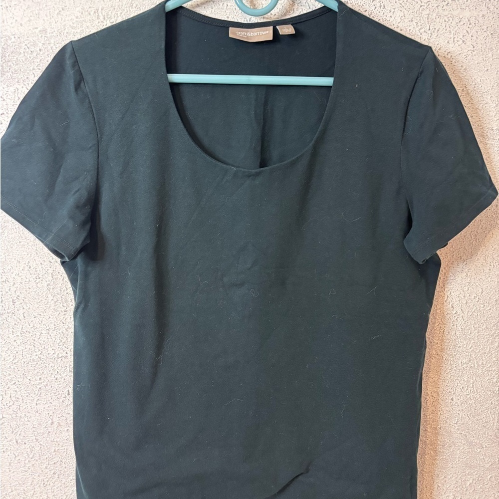 Croft & Barrow Charcoal Short Sleeve Tee